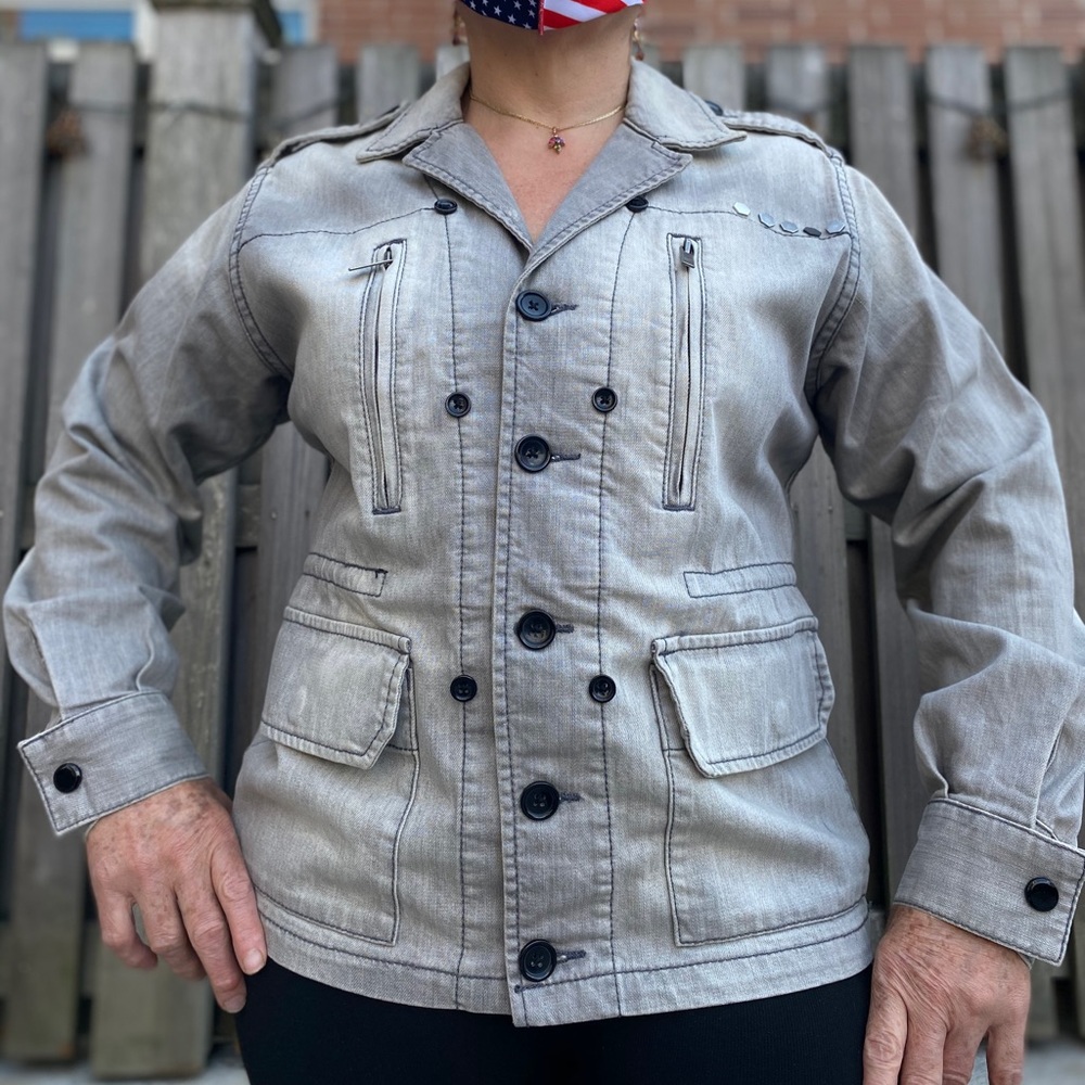 Vintage Gray Jacket By Bcbgeneration - image 1